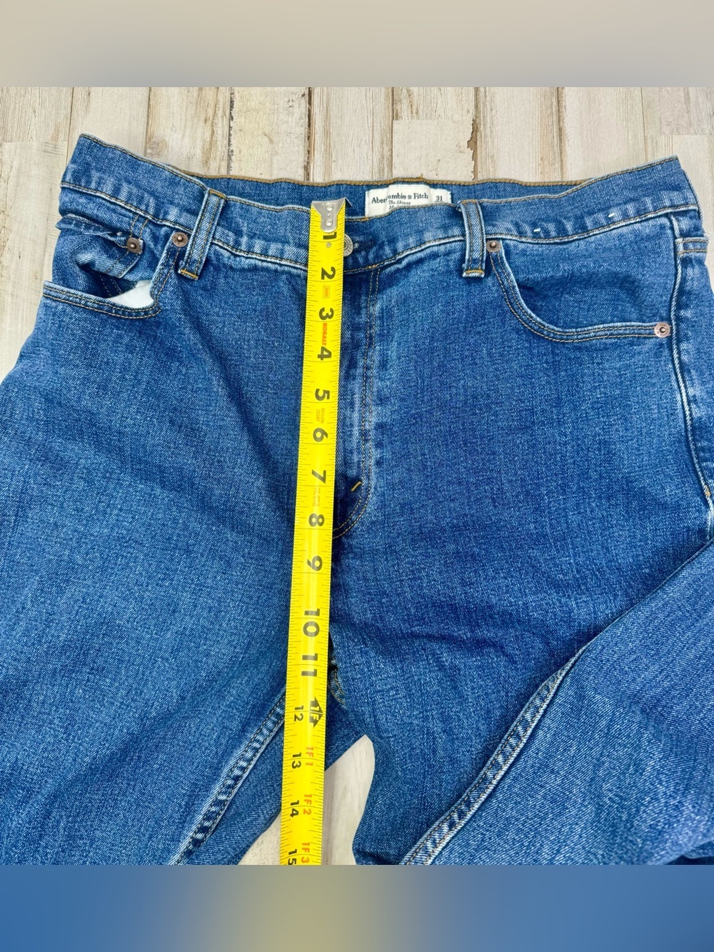 Abercrombie & Fitch Jeans 31/12L (32x29) The Skinny High Rise Blue - Picture 7 of 11